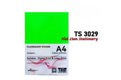 Twin Star A4 Fluorescent Sticker